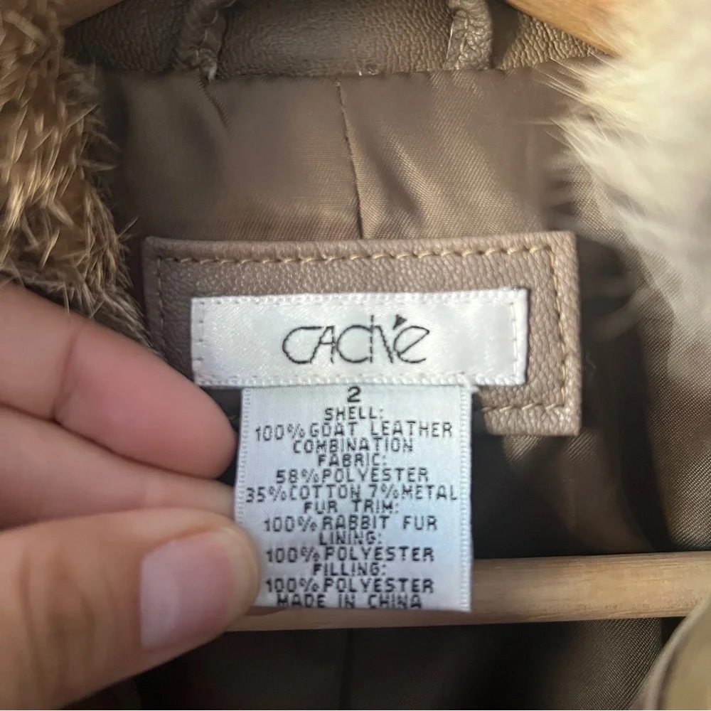 Cache olive Vintage Goat leather jacket size 2​​